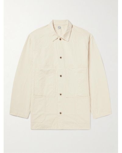 Orslow Cotton-twill Overshirt - Natural