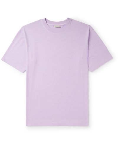 Dries Van Noten Garment-dyed Cotton-jersey T-shirt - Purple