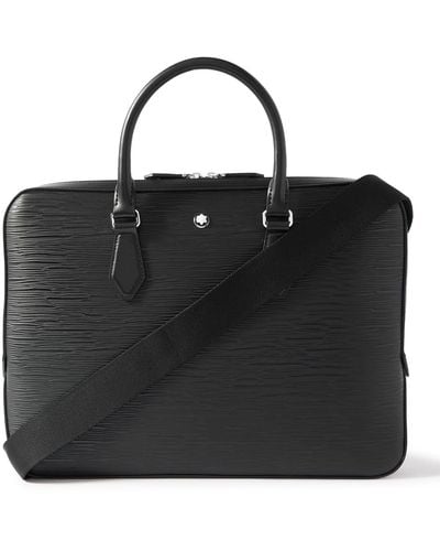 Montblanc Meisterstück 4810 Textured-leather Briefcase - Black