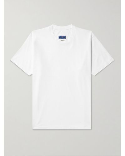 Blue Blue Japan T-Shirt aus Baumwoll-Jersey - Weiß