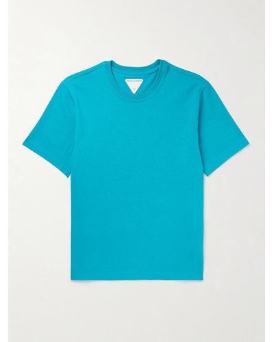 Bottega Veneta Cotton-jersey T-shirt - Blue