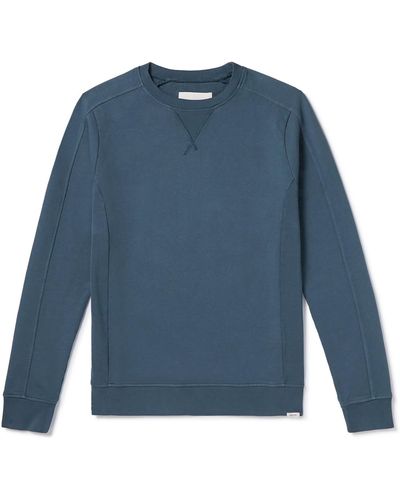 Kestin Drymen Cotton-jersey Sweatshirt - Blue