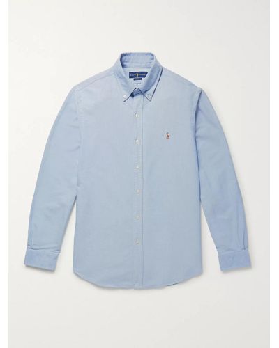 Polo Ralph Lauren Slim-fit Cotton Oxford Shirt - Blue
