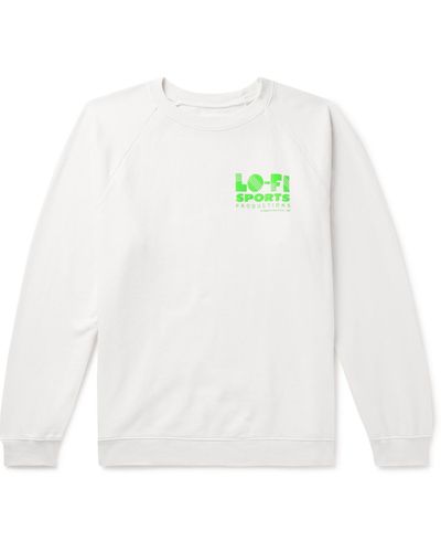 Pasadena Leisure Club Lo-fi Logo-print Cotton-jersey Sweatshirt - White