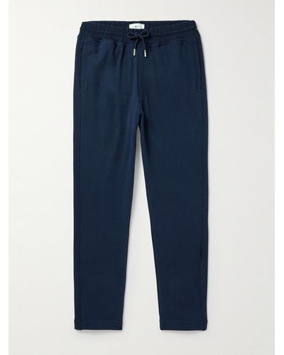 MR P. Tapered Cotton-jersey Joggers - Blue