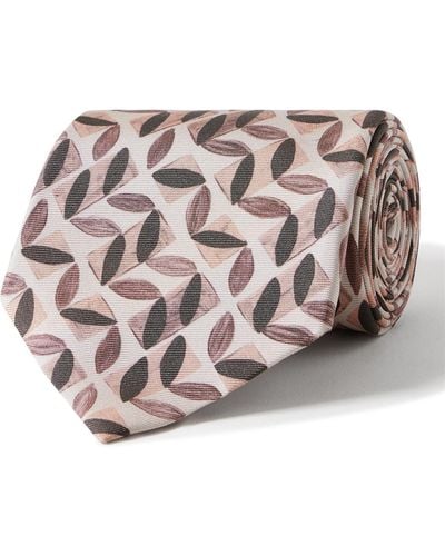Paul Smith 8cm Printed Silk-twill Tie - Pink