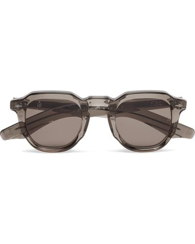 Jacques Marie Mage Ripley Round-frame Acetate Sunglasses - Grey