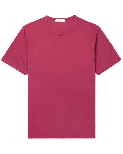 MR P. Garment-dyed Cotton-jersey T-shirt - Pink