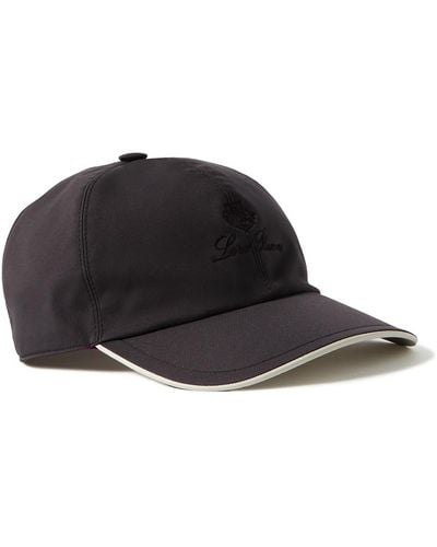 Loro Piana Logo-embroidered Storm System® Shell Baseball Cap - Black