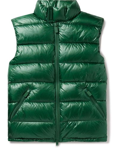 Aspesi Quilted Shell Down Gilet - Green