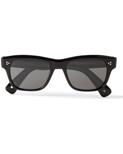 Oliver Peoples Birell Sun D-frame Acetate Sunglasses - Black