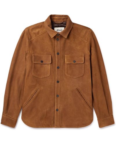 Valstar Suede Shirt Jacket - Brown
