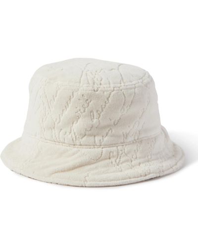 Berluti Scritto Chenille-jacquard Bucket Hat - White