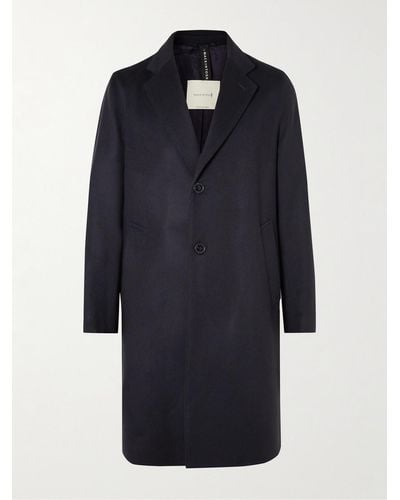Mackintosh Cappotto in misto lana e cashmere Stanley - Blu