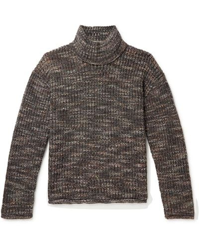 MR P. Mouline Knitted Mock-neck Sweater - Multicolor