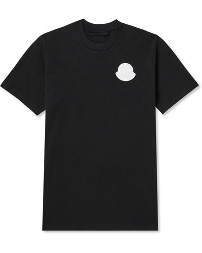 Moncler Logo Patch T-shirt - Black