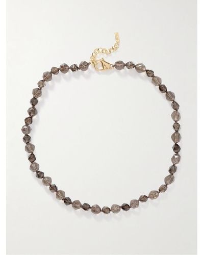 Eliou Brody Gold-plated Quartz Beaded Necklace - Natural