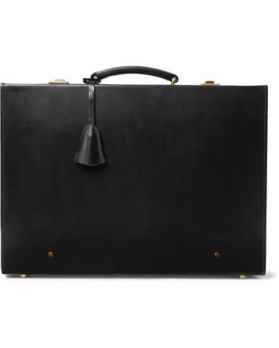 Kingsman Swaine Adeney Brigg Papworth Leather Briefcase - Black