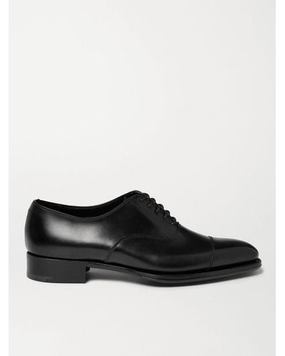 Kingsman George Cleverley Oxford-Schuhe aus Leder - Schwarz