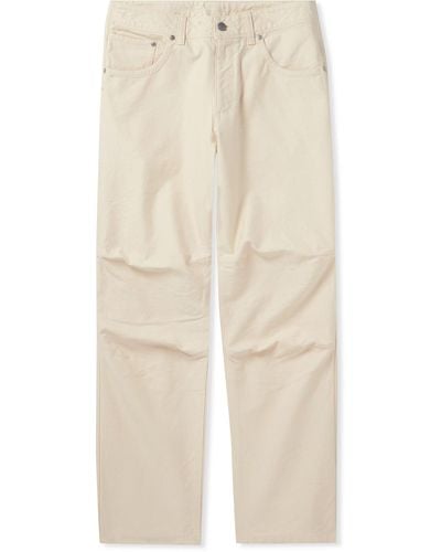 John Elliott Emilio Straight-leg Cotton Pants - Natural