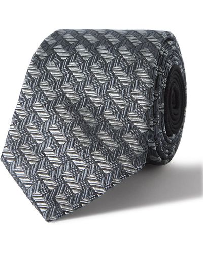 Missoni 7cm Silk-jacquard Tie - Gray