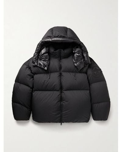 Moncler Genius Roc Nation By Jay-z Antila Logo-appliquéd Quilted Shell Hooded Down Jacket - Black