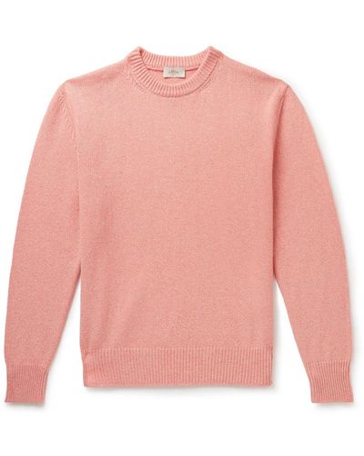 Altea Cotton And Cashmere-blend Sweater - Pink