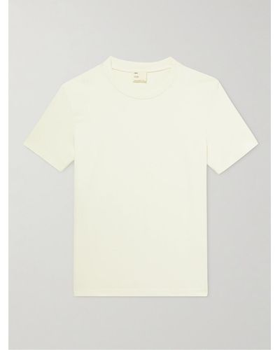 Onia Garment-dyed Cotton-jersey T-shirt - White