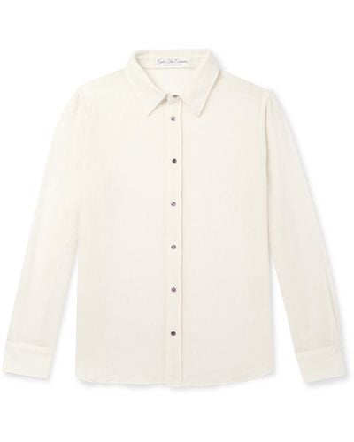 God's True Cashmere Cashmere-gauze Shirt - White