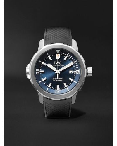 IWC Schaffhausen Aquatimer Expedition Jacques-yves Cousteau Automatic 42mm Stainless Steel And Rubber Watch - Black