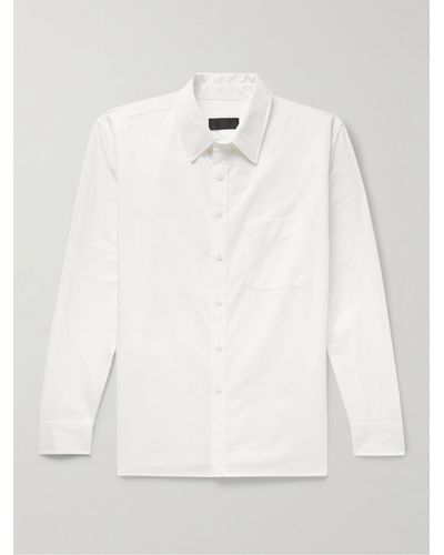 Nili Lotan Finn Cotton-poplin Shirt - White