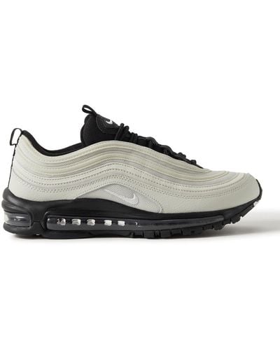 Nike Air Max 97 Mesh And Leather Sneakers - Natural