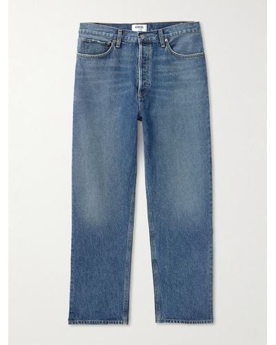 Agolde Jeans a gamba dritta effetto consumato 90's - Blu