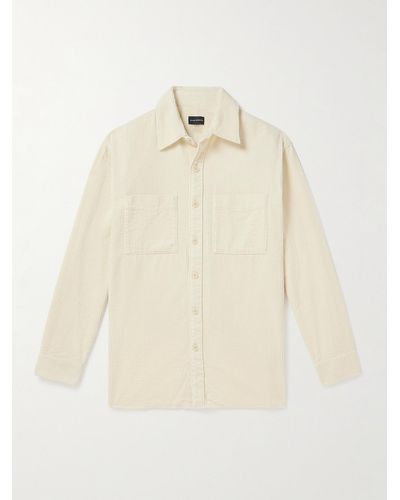 Club Monaco Cotton-corduroy Shirt - Natural