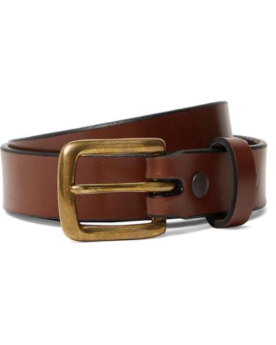 Sid Mashburn 2.5cm Brown Leather Belt