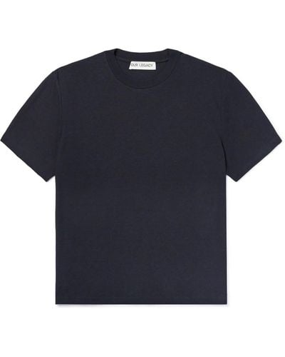 Our Legacy Hover Cotton-jersey T-shirt - Blue