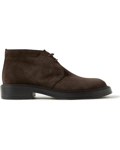 Tod's Suede Chukka Boots - Brown
