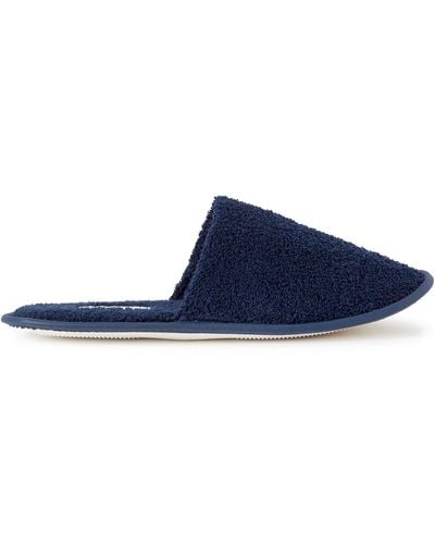 Hamilton and Hare Cotton-terry Slippers - Blue