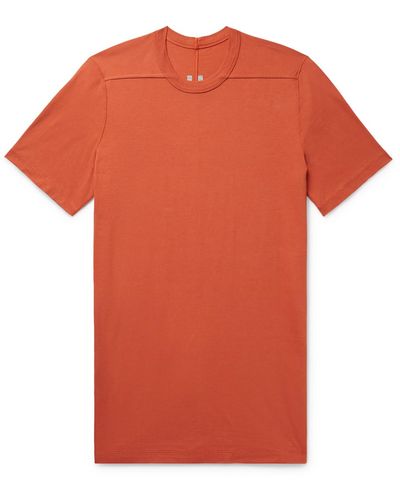 Rick Owens Level Cotton-jersey T-shirt - Orange