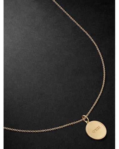Jacquie Aiche Spirit Gold Pendant Necklace - Black