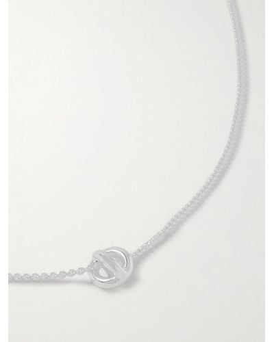 Le Gramme Entrelacs Le 1 Sterling Silver Pendant Necklace - White