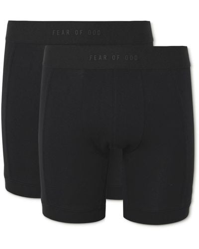Fear Of God Two-pack Stretch-cotton Jersey Boxer Briefs - Black