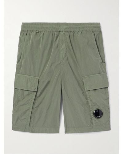 C.P. Company Slim-fit Straight-leg Chrome-r Cargo Shorts - Green