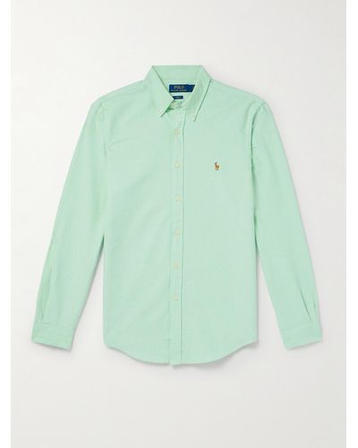 Polo Ralph Lauren Camicia in cotone Oxford con collo button-down - Verde