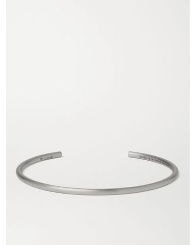 Le Gramme Le 7 Brushed Sterling Silver Cuff - Metallic