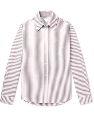 Bottega Veneta Striped Cotton Shirt - Pink