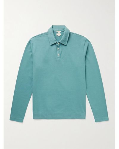 Massimo Alba Cotton-jersey Polo Shirt - Blue