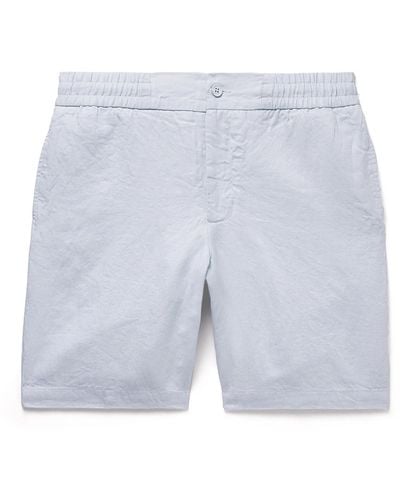 Orlebar Brown Cornell Slim-fit Linen Shorts - Blue