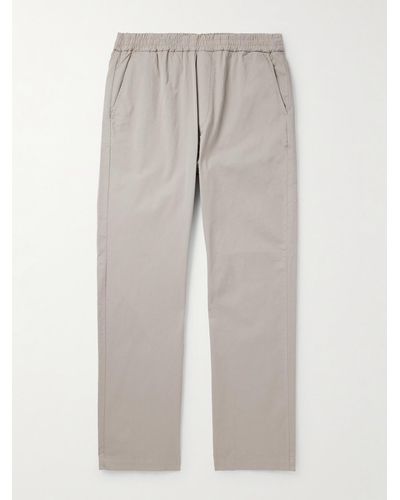 Barena Tosador Straight-leg Cotton-blend Twill Pants - Grey