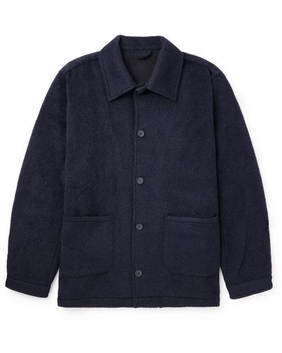 A Kind Of Guise Jorvi Wool-blend Jacket - Blue